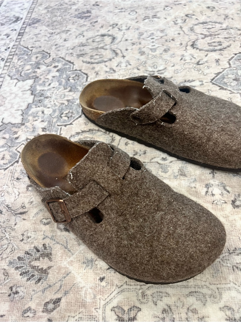 Birkenstock Boston Felt Slip on Clog. Size 39